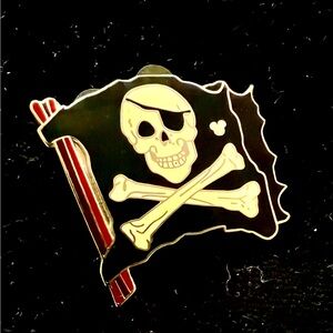 Disney Pirate Skull and Crossbones Pin
